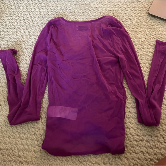 Sheer Urban Outfitters Top, Purple, Size Small - Picture 2 of 3